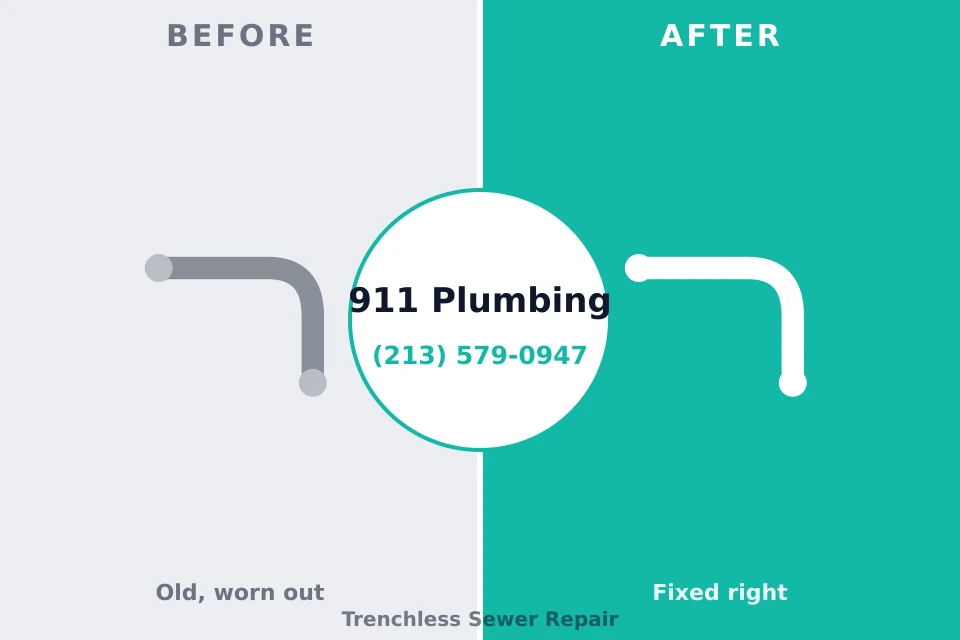 Before and after: plumbing company Moores Mill, AL